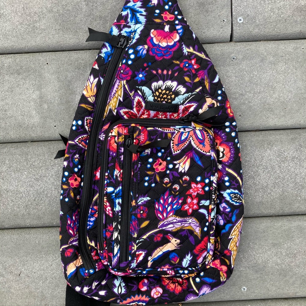 Vera Bradley Cotton Medium Sling Backpack